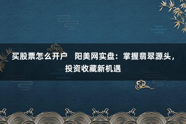 买股票怎么开户   阳美网实盘：掌握翡翠源头，投资收藏新机遇
