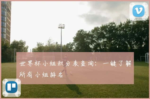 世界杯小组积分表查询:一键了解所有小组排名